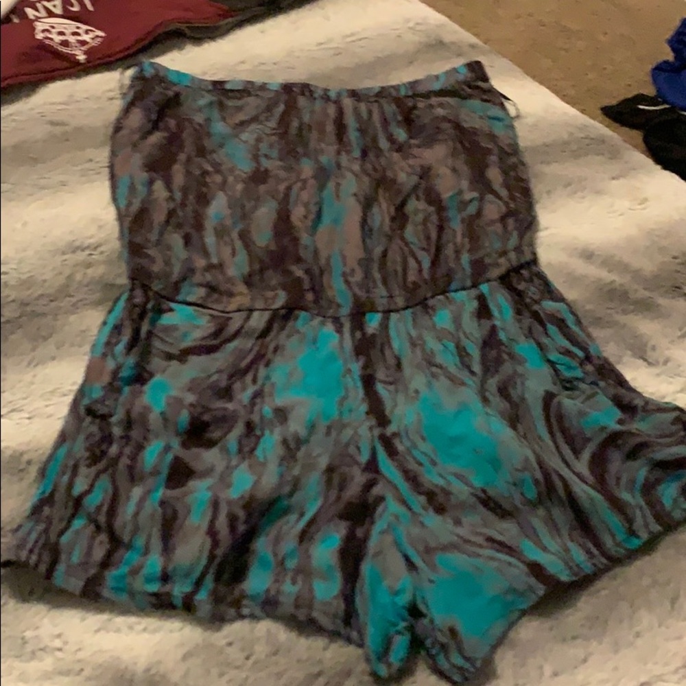 Strapless romper